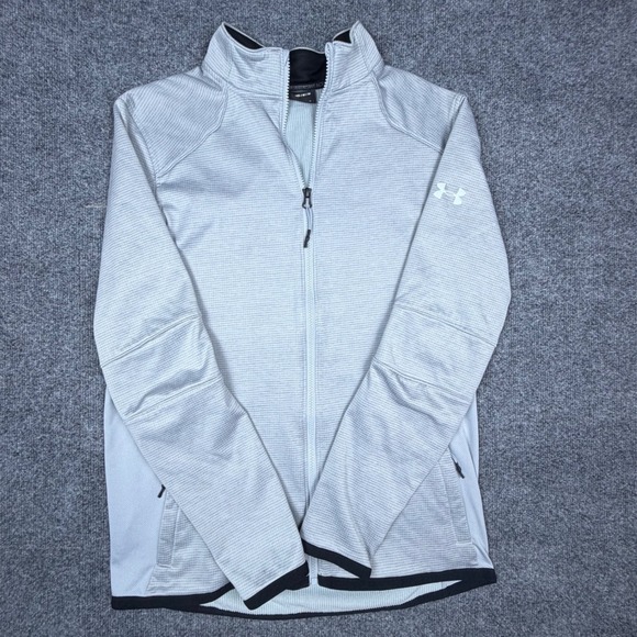Under Armour Other - Under‎ Armour Mens ColdGear Reactor Full Zip Jacket Gray 1325142 Size Medium